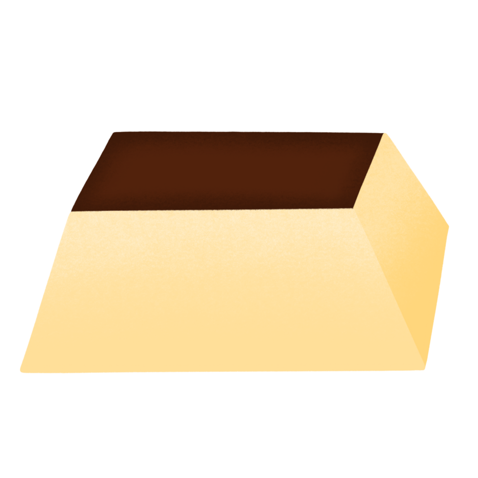 Square Pudding Cartoon illustration png