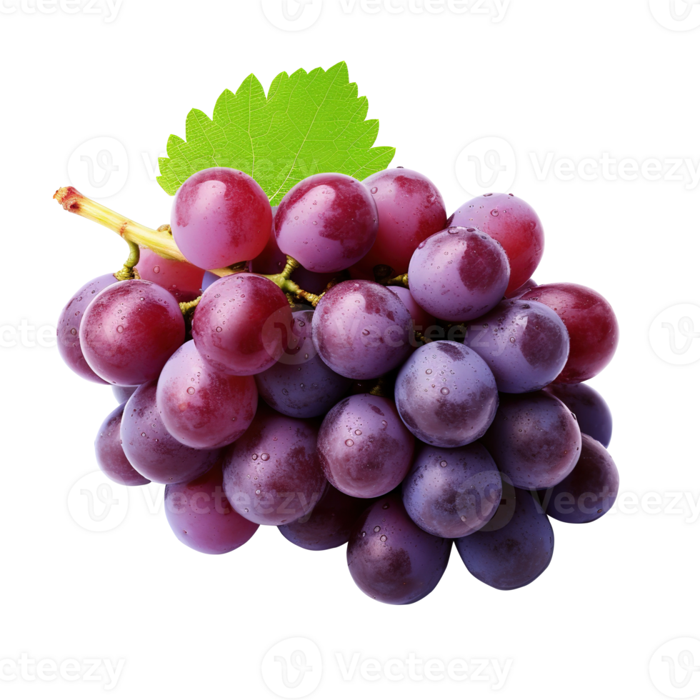 Fresh grape on transparent background png
