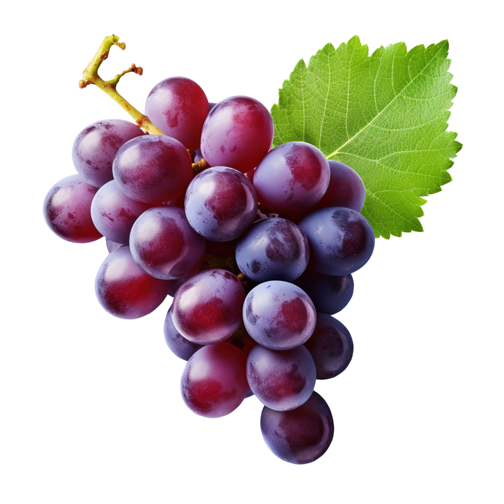 Fresh grape on transparent background png