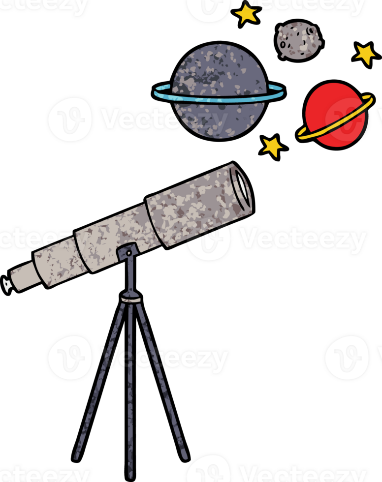 cartoon telescope drawing png