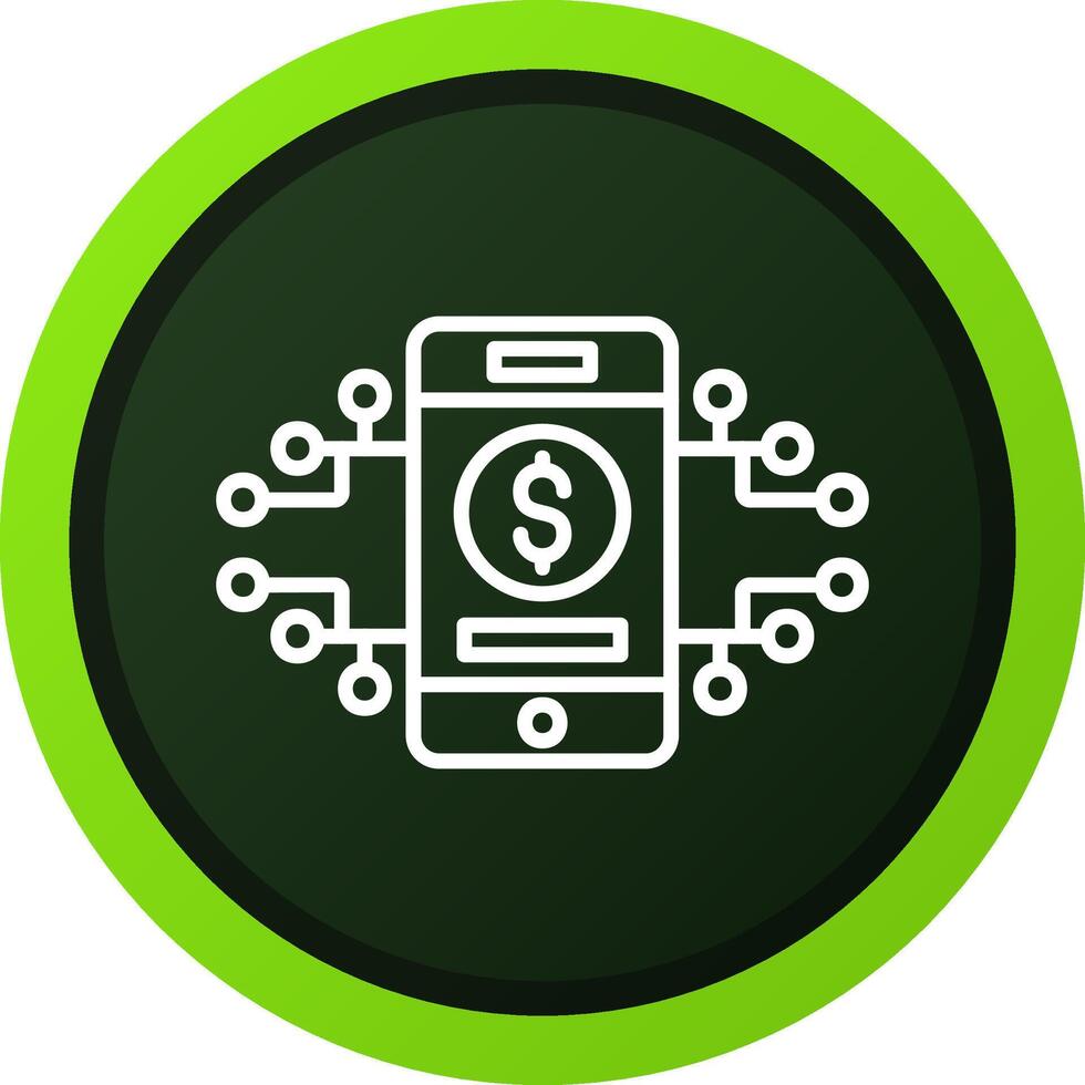 Digital Money icon vector