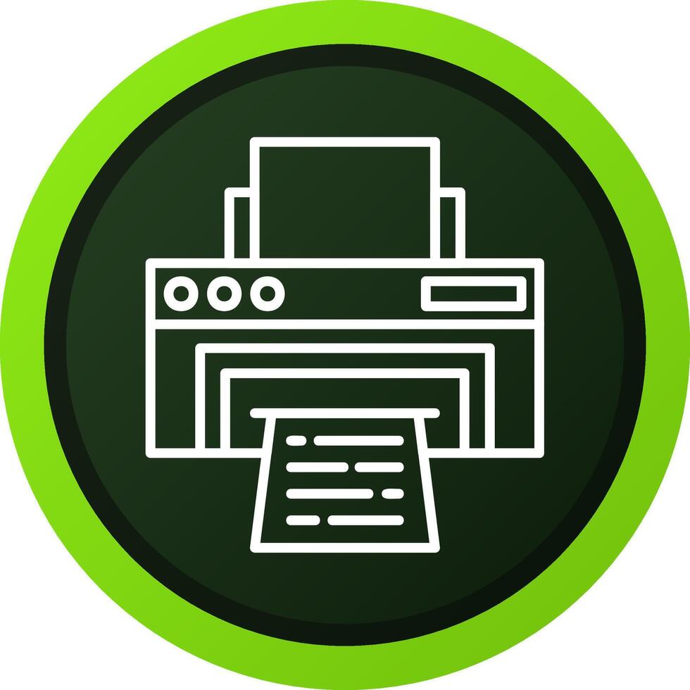 Printer Creative Icon Design vector