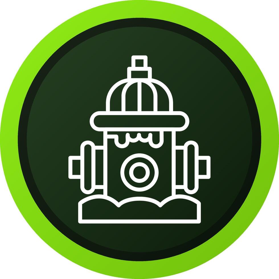 Fire Hydrant Creative Icon Design vector