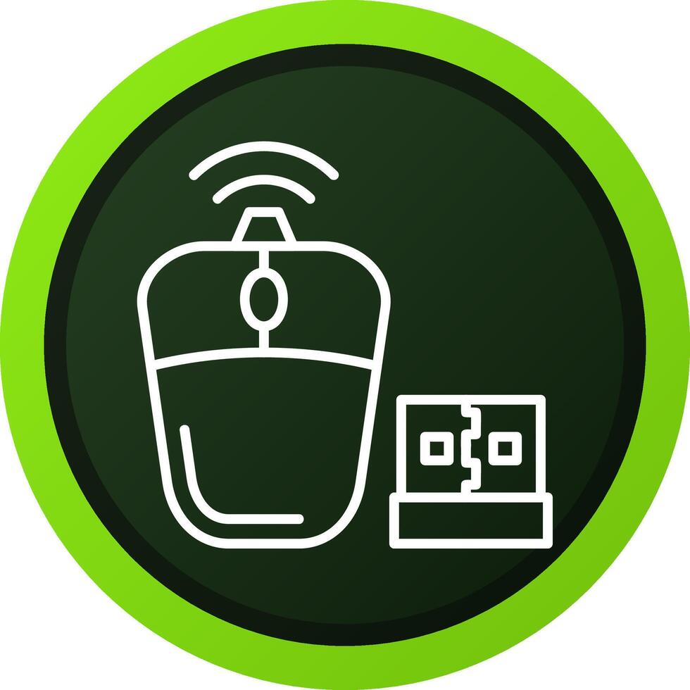 Wireless Mouse Creative Icon Design vector