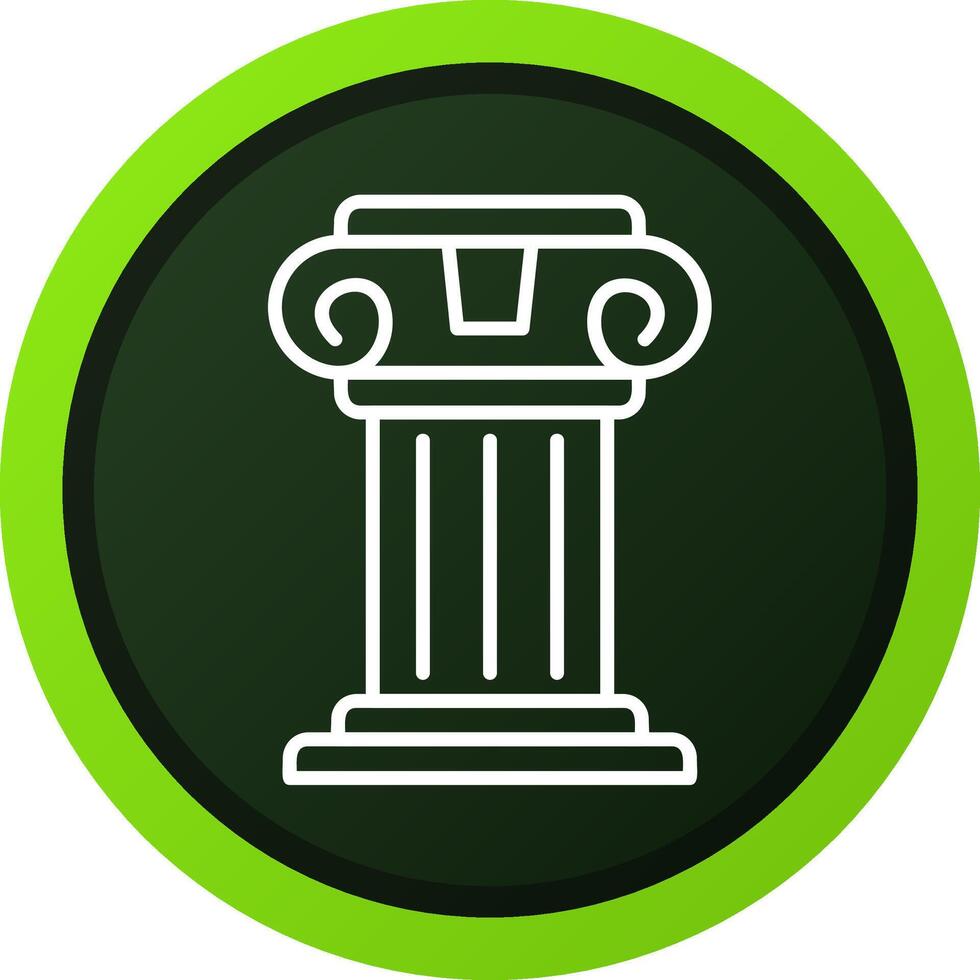 Pillar Creative Icon Design vector