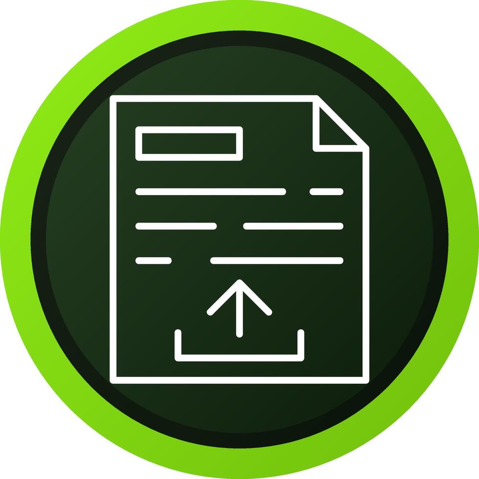 Upload Creative Icon Design vector