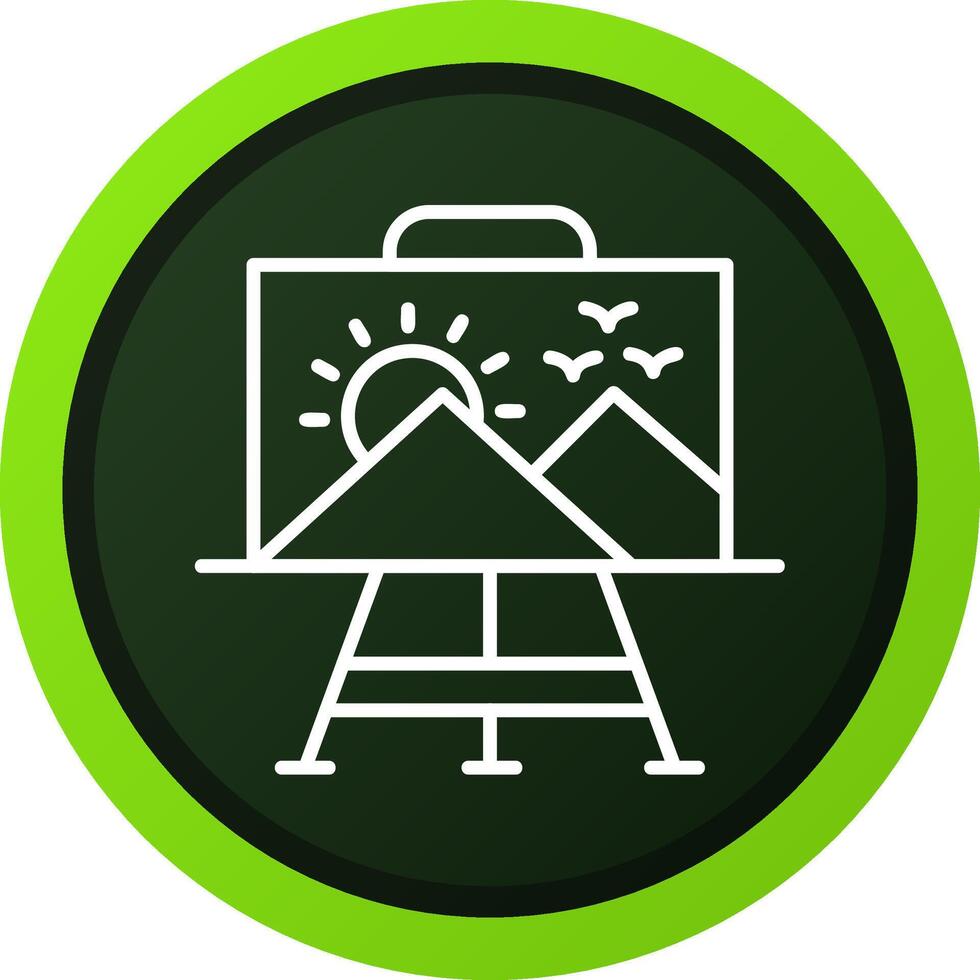 Paint Canvas Creative Icon Design vector