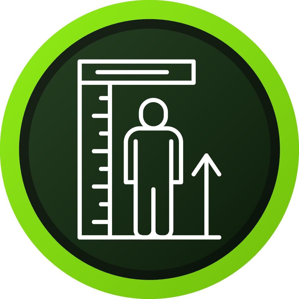 Height Creative Icon Design vector