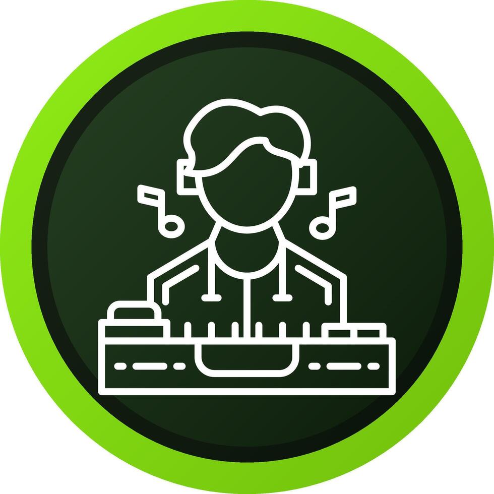 DJ Creative Icon Design vector