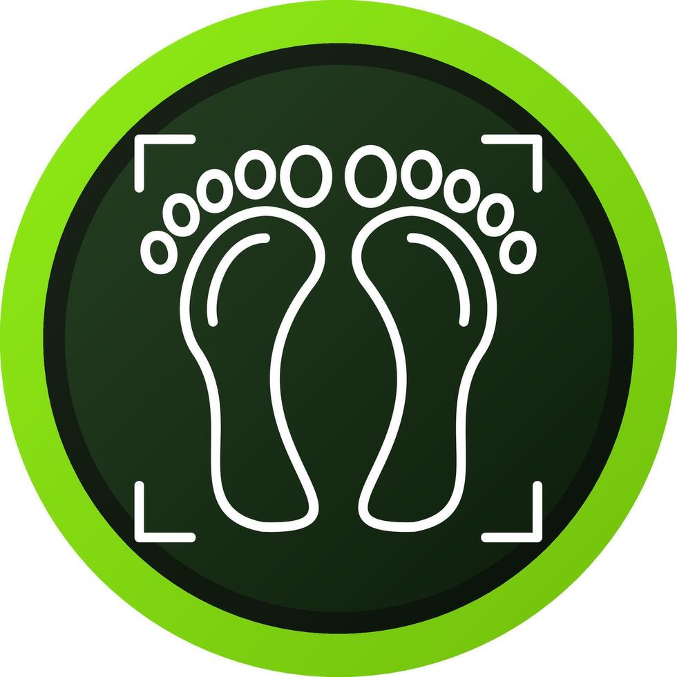 Foot Print Creative Icon Design vector