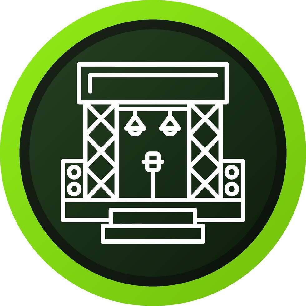 Stage Creative Icon Design vector