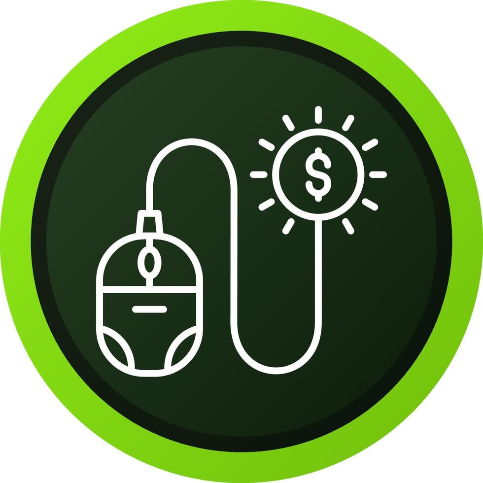 Pay Per Click Creative Icon Design vector