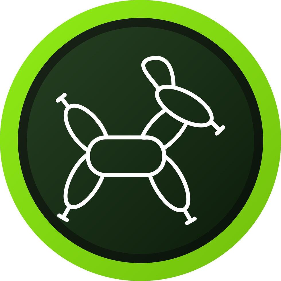 Balloon Modelling Creative Icon Design vector