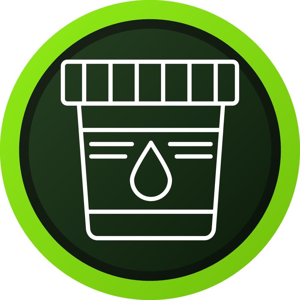 Urine Sample Creative Icon Design vector