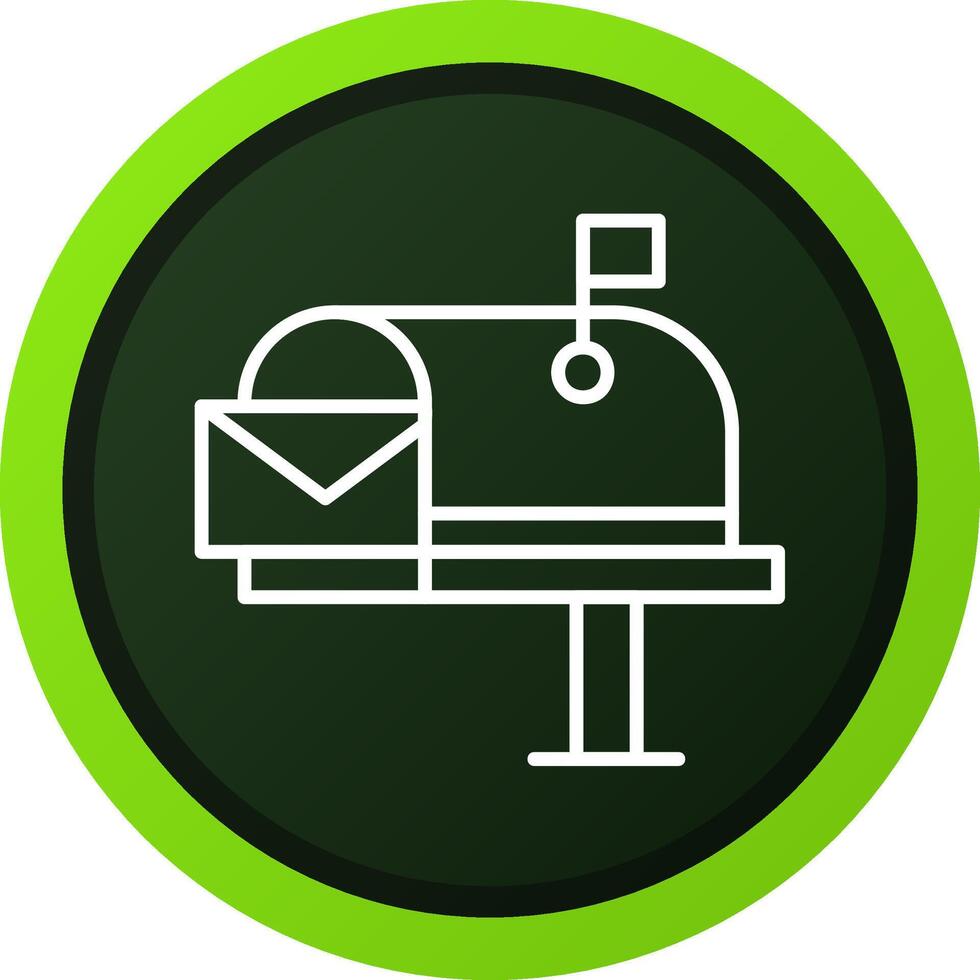 Mail Box Creative Icon Design vector