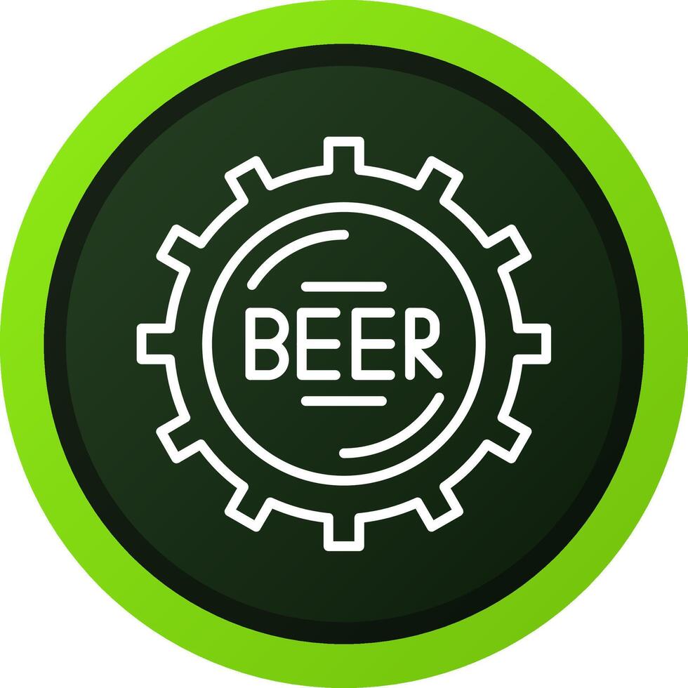 Bottle Cap Creative Icon Design vector