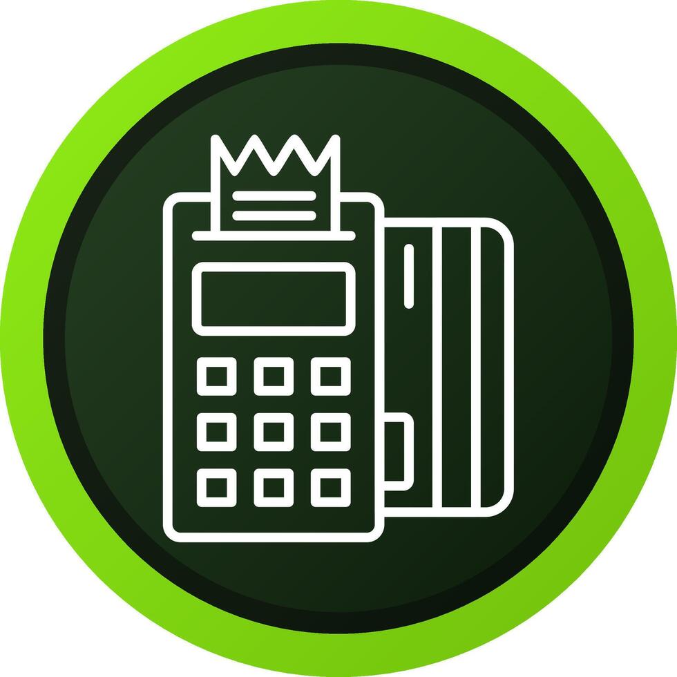 Pos Terminal Creative Icon Design vector