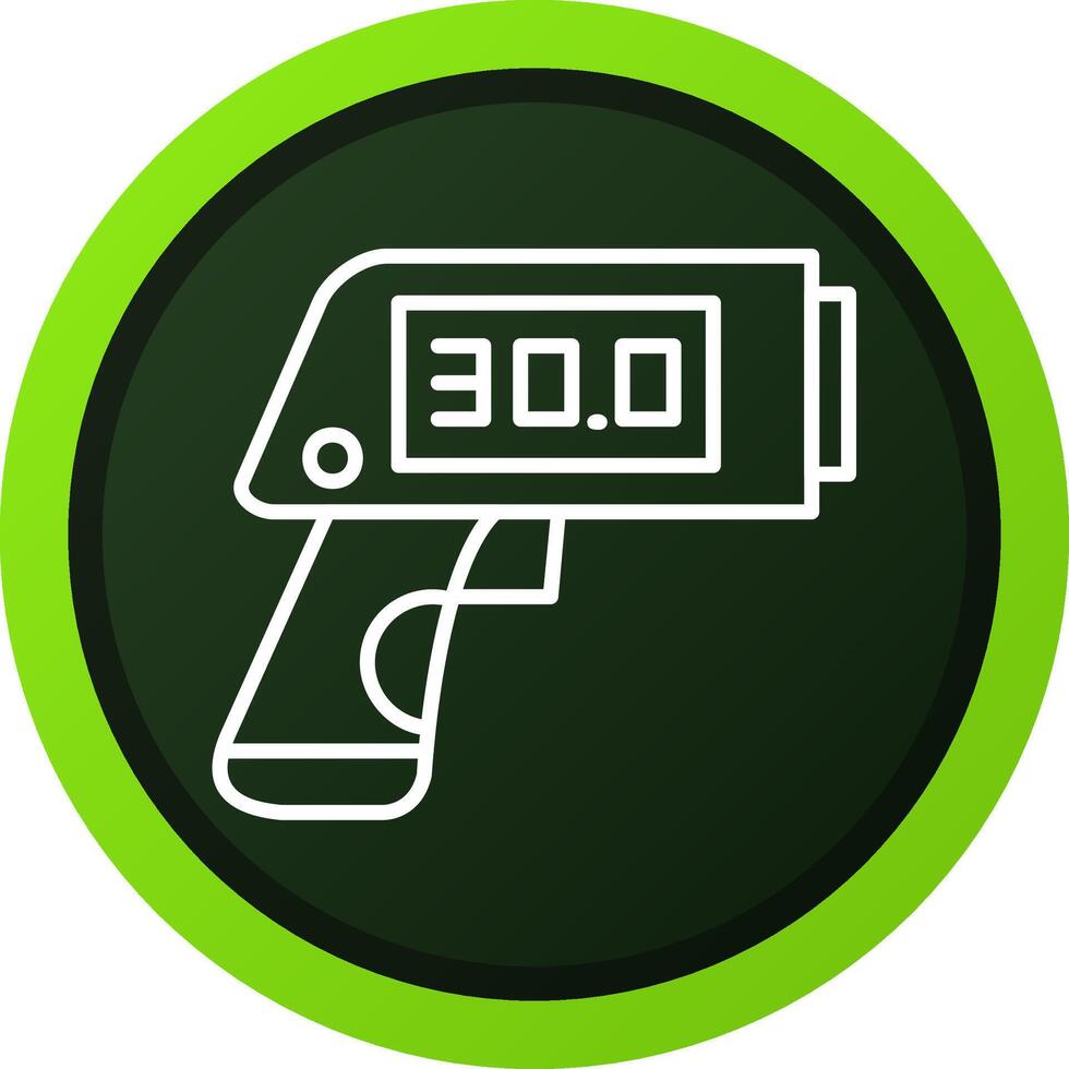 Thermometer Gun Creative Icon Design vector
