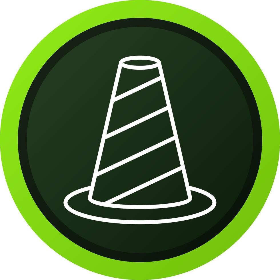 Traffic Cone Creative Icon Design vector