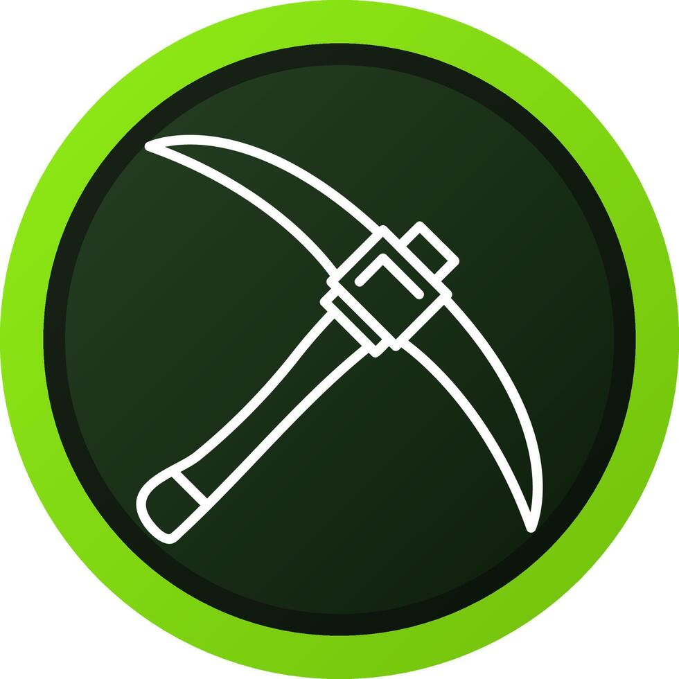Pickaxe Creative Icon Design vector