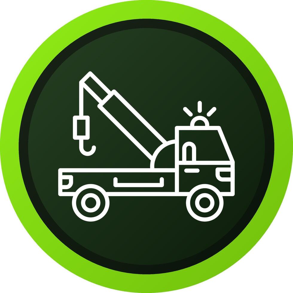 Tow Truck Creative Icon Design vector