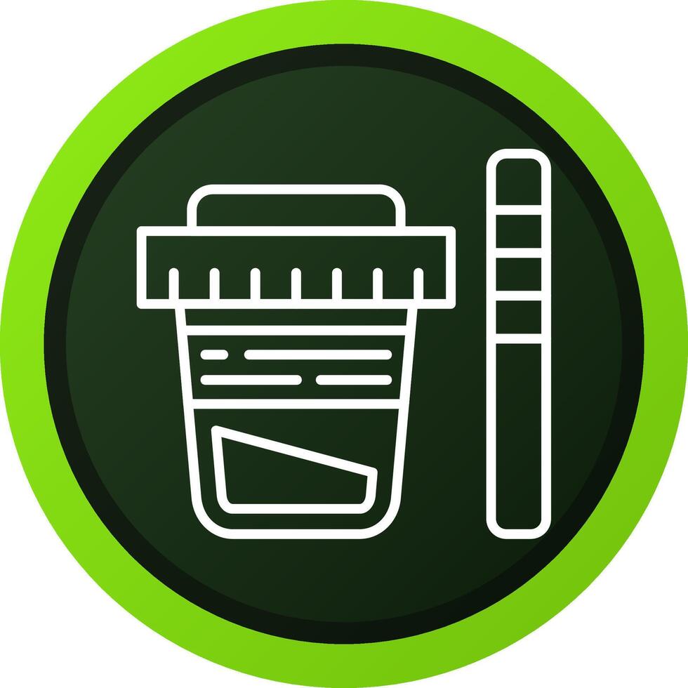 Urine Test Creative Icon Design vector