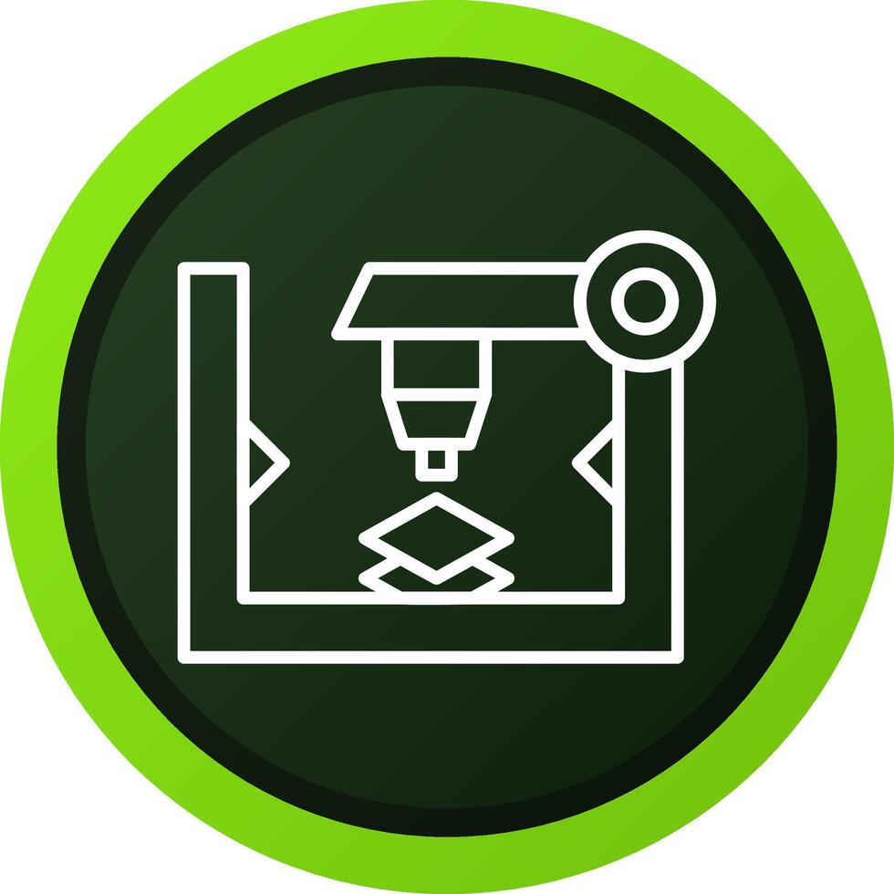 3d Printer Creative Icon Design vector