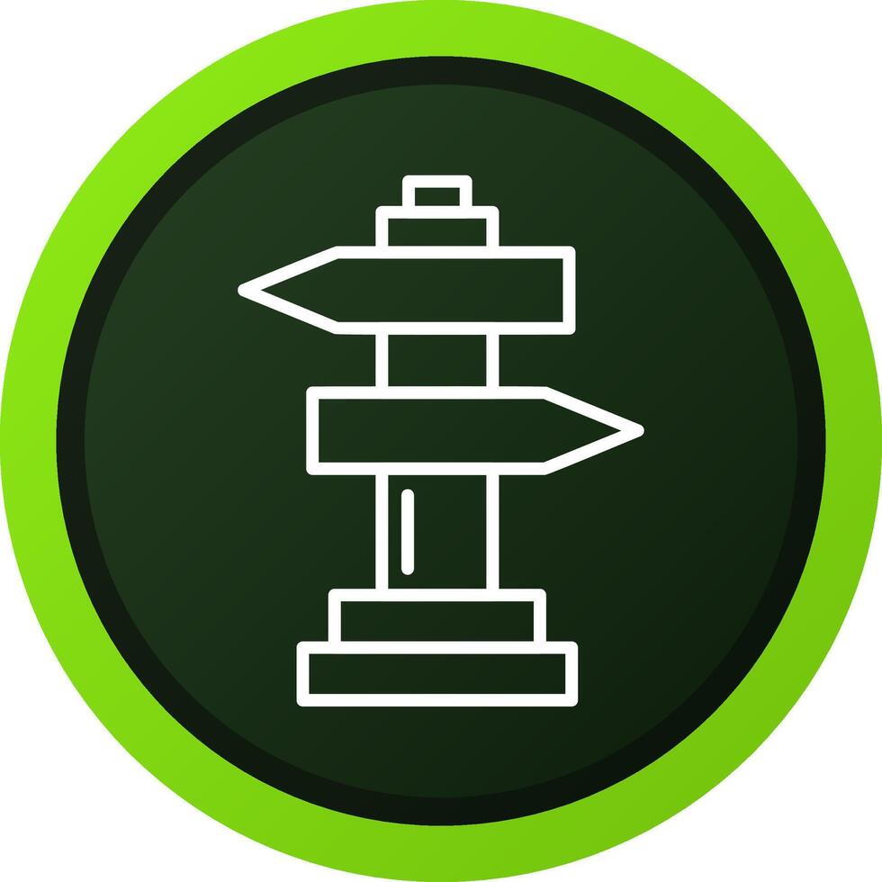 Road Sign Creative Icon Design vector