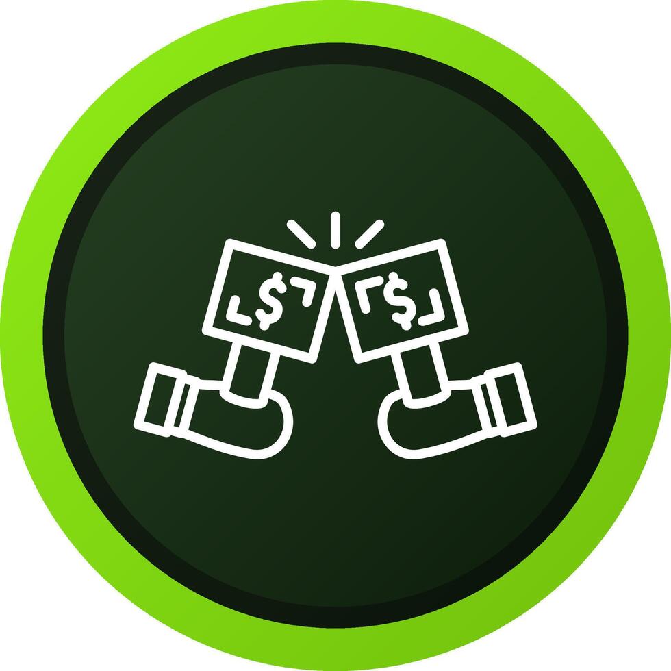 Bidding Creative Icon Design vector