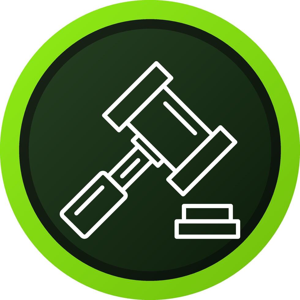 Gavel Creative Icon Design vector