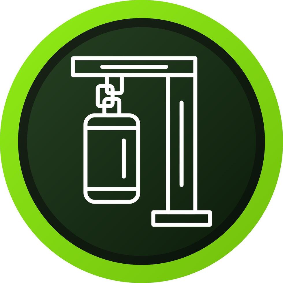 Punching Bag Creative Icon Design vector