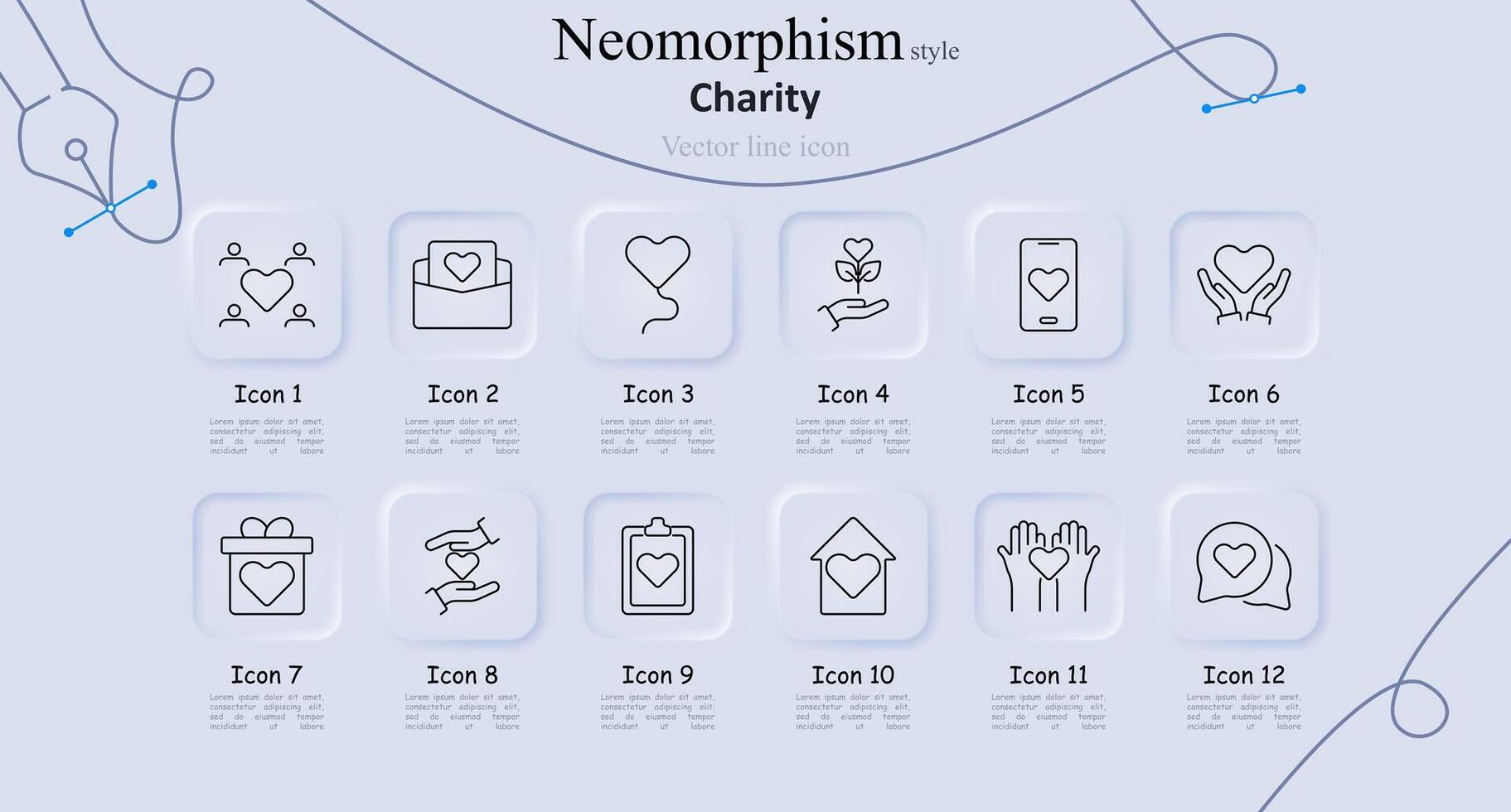 Charity set icon. Heart, hierarchy, heart calendar, raised hands, heart, wallet, institution, heart arrows, group. Donations, support, nonprofit, community help concept. vector