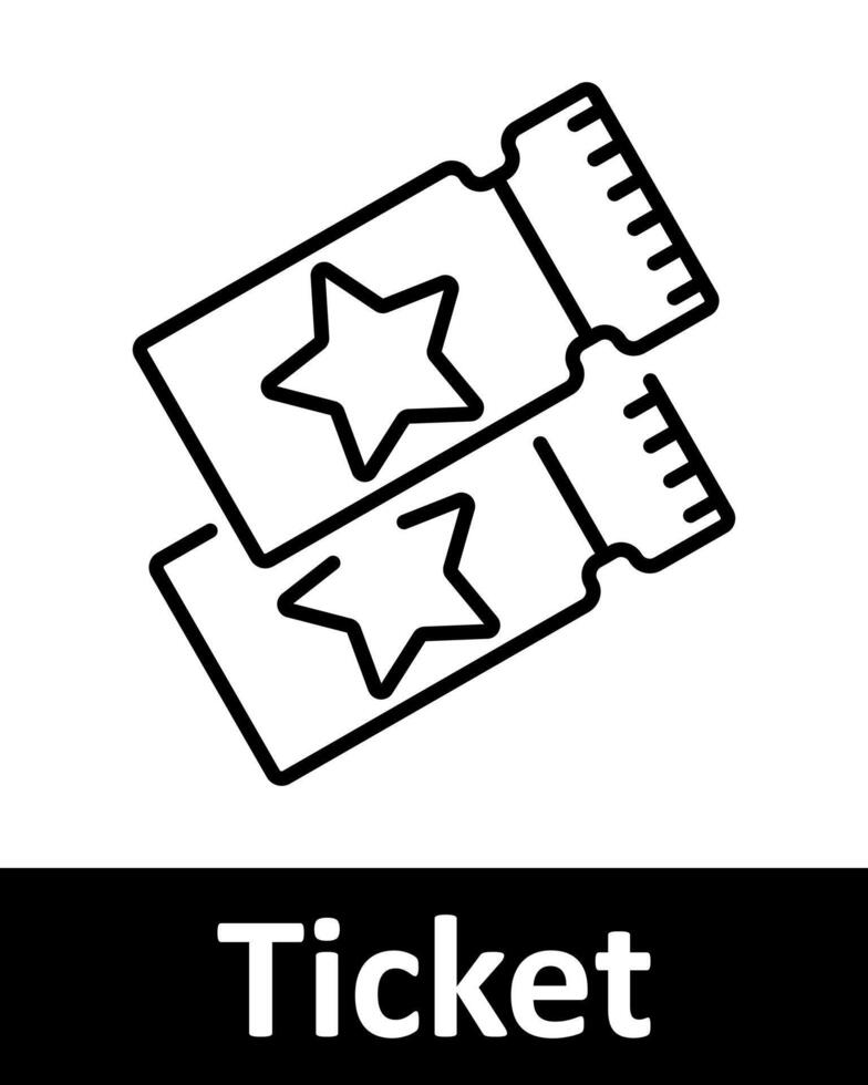 Event and ticketing line icons set. Tickets, 3D glasses, profile, heart, blank ticket, admission, VR ticket, barcode, sports, music. Entertainment, event planning, admission concept vector