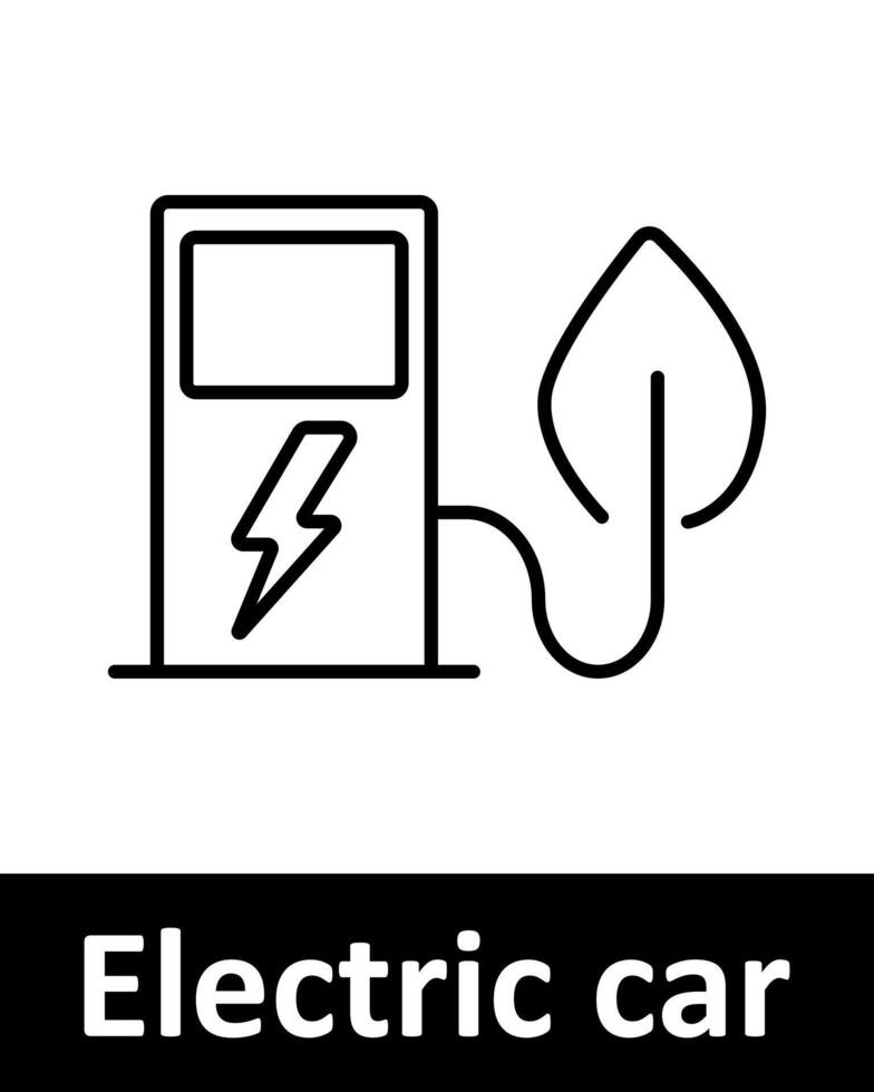 Electric car icons set. Battery, charger, lightning, plug, speed, home, vehicle, station, green energy, eco, fast charging. Line icons on beige background vector