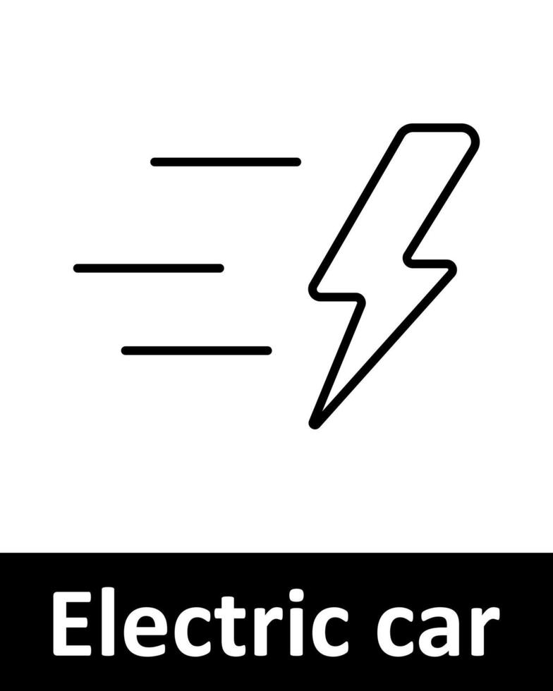 Electric car icons set. Battery, charger, lightning, plug, speed, home, vehicle, station, green energy, eco, fast charging. Line icons on beige background vector