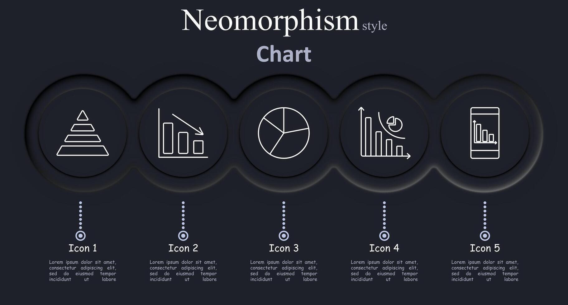 Chart set icon. Pyramid, bar chart, pie chart, line graph, mobile graph, analytics, statistics, data, trends, diagram, financial, metrics, visualization, report. vector