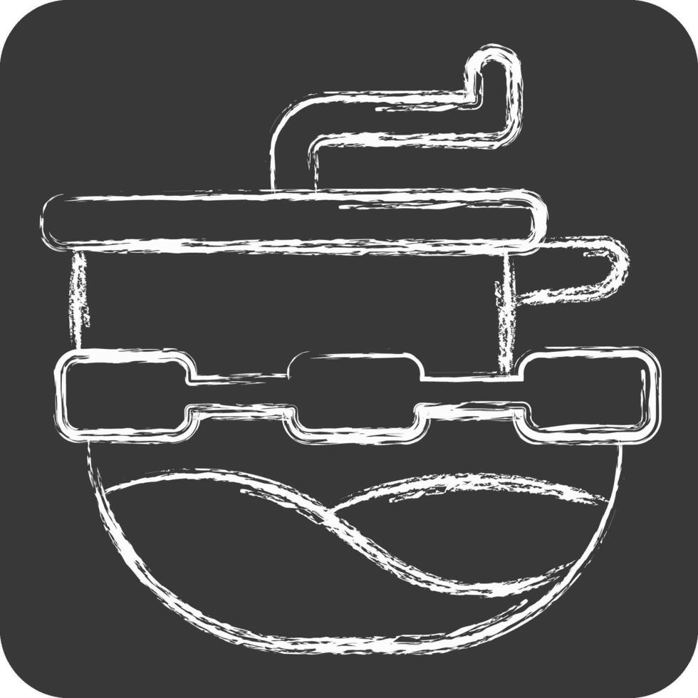 Icon Food Mill. related to Kitchen Tool symbol. chalk Style. simple design illustration vector