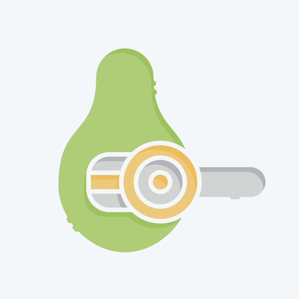 Icon Avocado Slicer. related to Kitchen Tool symbol. doodle style. simple design illustration vector