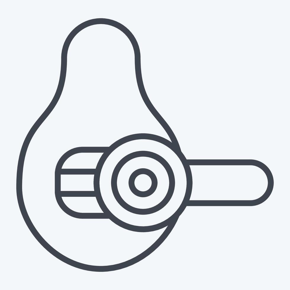 Icon Avocado Slicer. related to Kitchen Tool symbol. line style. simple design illustration vector