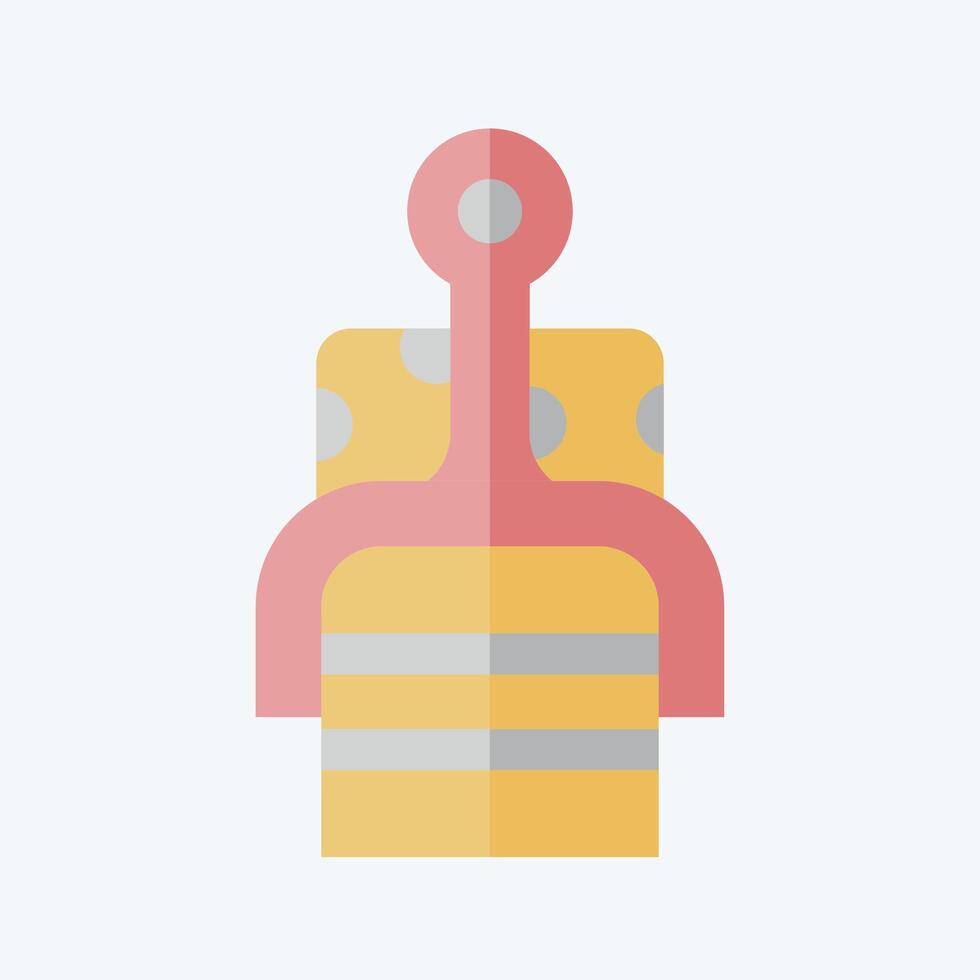 Icon Cheese Slicer. related to Kitchen Tool symbol. flat style. simple design illustration vector