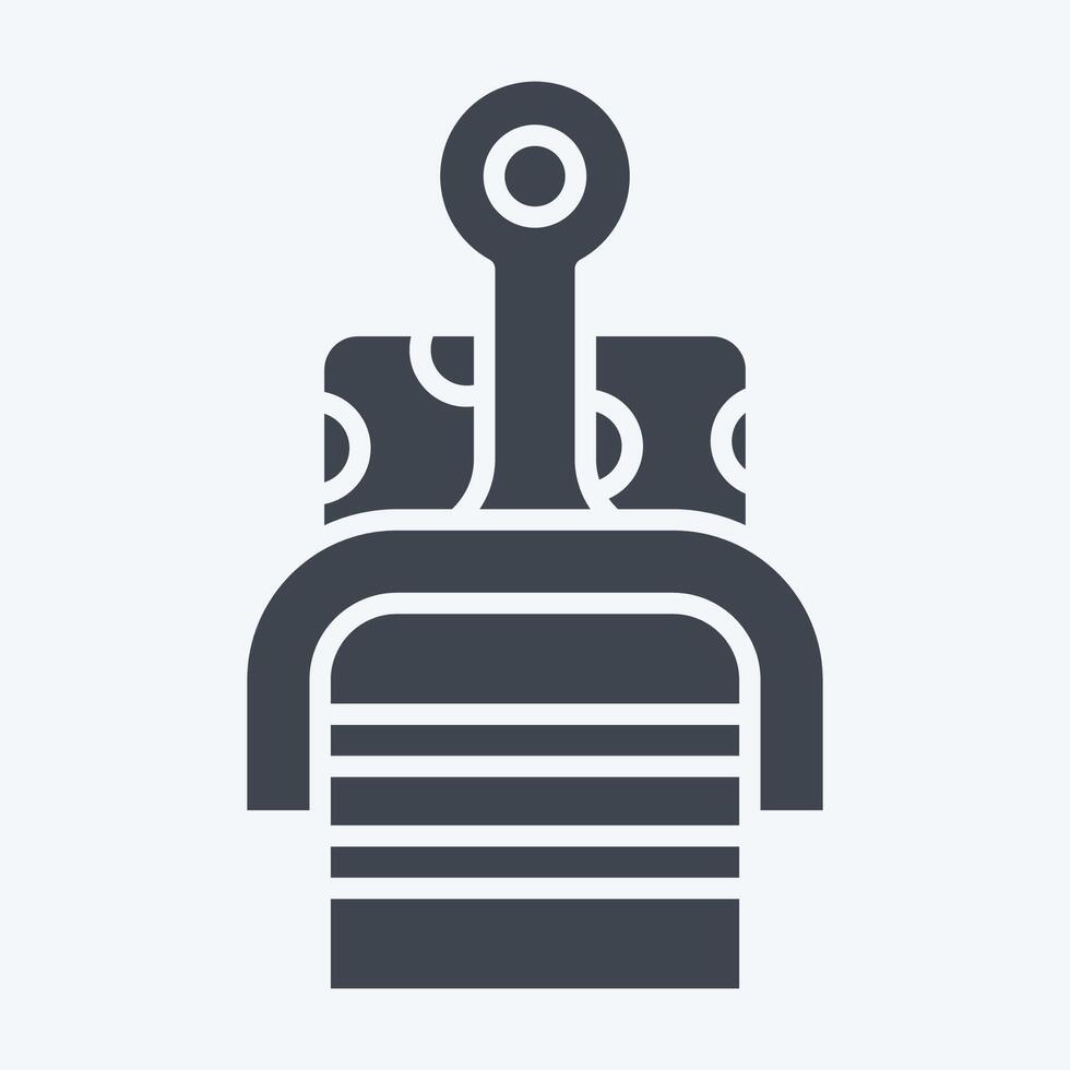 Icon Cheese Slicer. related to Kitchen Tool symbol. glyph style. simple design illustration vector