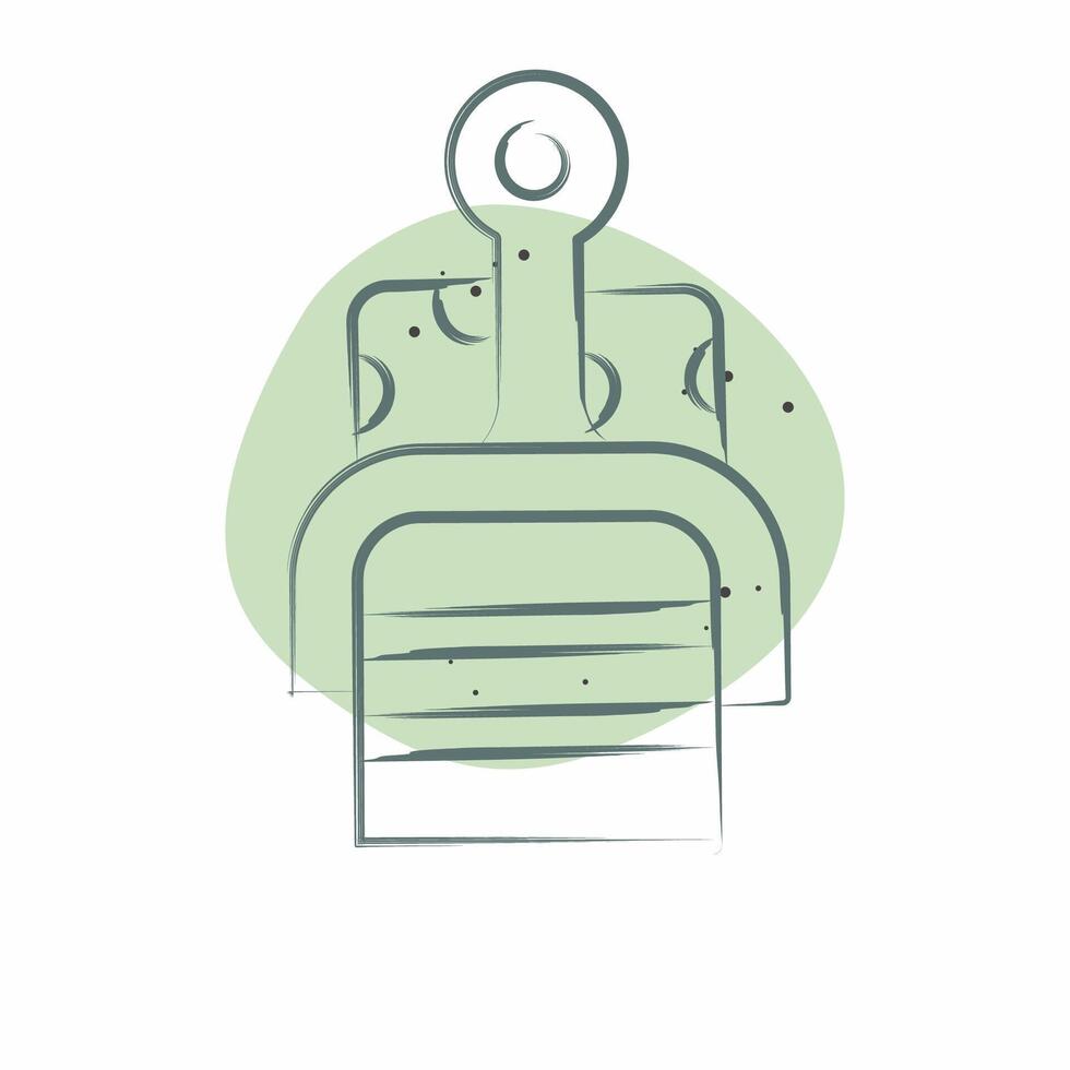 Icon Cheese Slicer. related to Kitchen Tool symbol. Color Spot Style. simple design illustration vector
