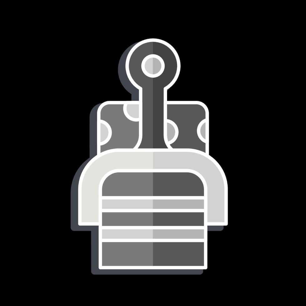 Icon Cheese Slicer. related to Kitchen Tool symbol. glossy style. simple design illustration vector