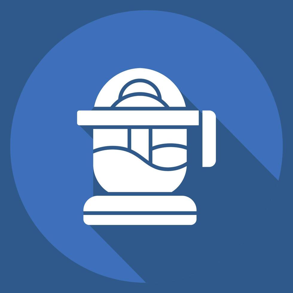 Icon Citrus Reamer. related to Kitchen Tool symbol. long shadow style. simple design illustration vector
