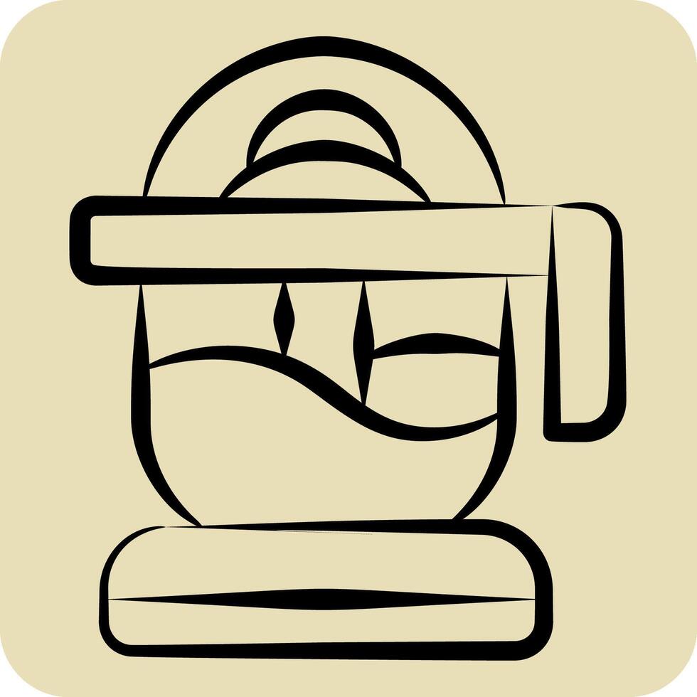 Icon Citrus Reamer. related to Kitchen Tool symbol. hand drawn style. simple design illustration vector