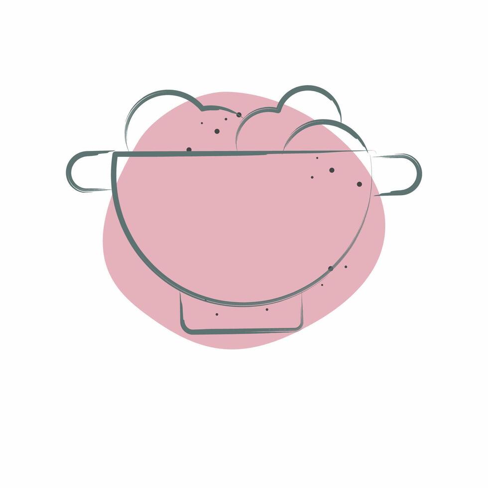 Icon Colander. related to Kitchen Tool symbol. Color Spot Style. simple design illustration vector