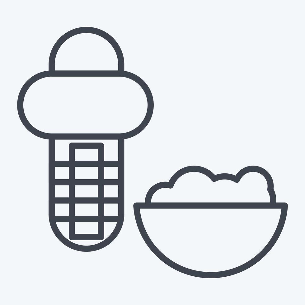 Icon Corn Kerneler. related to Kitchen Tool symbol. line style. simple design illustration vector