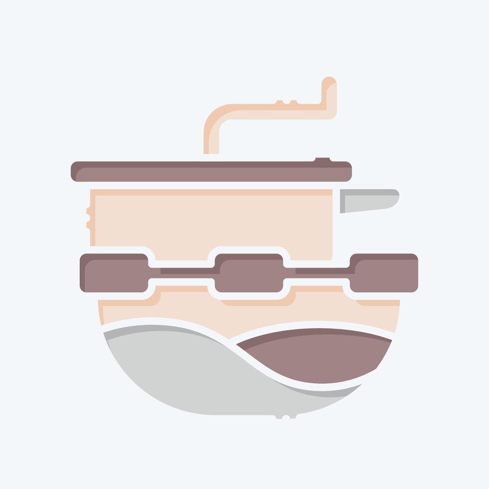 Icon Food Mill. related to Kitchen Tool symbol. doodle style. simple design illustration vector