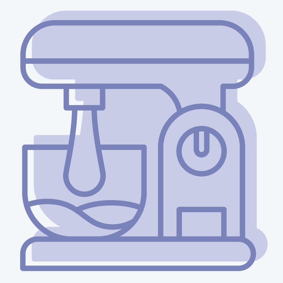 Icon Kitchen Mixer. related to Kitchen Tool symbol. two tone style. simple design illustration vector