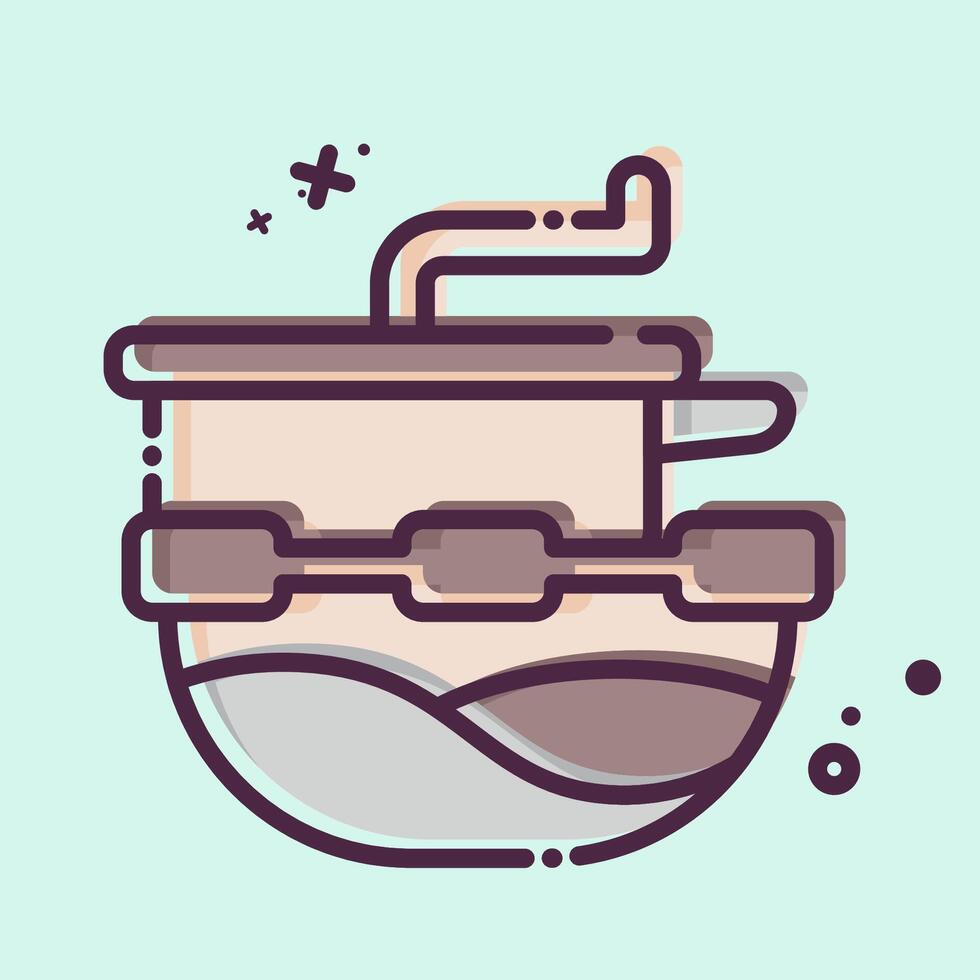 Icon Food Mill. related to Kitchen Tool symbol. MBE style. simple design illustration vector